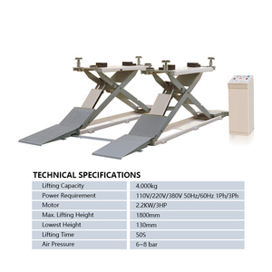 Plateforme élévatrice à ciseaux hydraulique HENGXIN 4000/3000 kg, hauteur de levage 1850 mm, 110 V/220 V/380 V, pour garage domestique, réparation de véhicules - Product Image 3