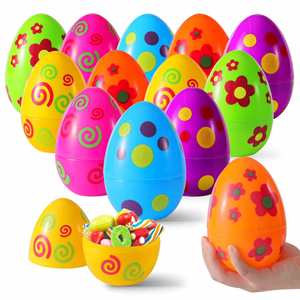 4.2*6 CM Easter <b>Egg</b> Shape Plastic Party Gift <b>Egg</b> with Many Colors Factory Direct Various Styles Big Size Plastic <b>Egg</b> with <b>Toy</b> - Product Image 4