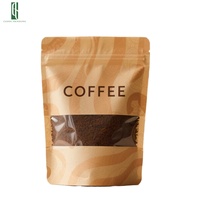 Sacs à café en papier kraft PET biodégradable imprimés en héliogravure personnalisés de 250g (12oz) avec fermeture éclair, résistants à l'humidité et aux odeurs, format Doypack – Vente en gros
