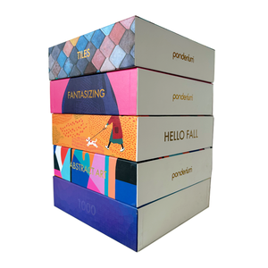 Biểu tượng tùy chỉnh lá vàng đóng dấu tái chế 2-Side in 1000 mảnh câu đố - Product Image 5