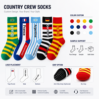 Chaussettes de sport OEM à motif rayé jacquard, respirantes, extensibles, écologiques, séchage rapide, Spandex/Nylon/Coton, pour matchs de football