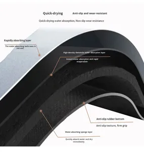Tappetino Antiscivolo per Allenamento di Calcio, Tappeto in Terra Diatomacea per Controllo della Palla, Tappetino Insonorizzato per Fitness Indoor - Product Image 4