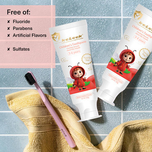 Dentifrice pour enfants Keleek, saveur pastèque, sans <span class=keywords><strong>fluor</strong></span>, 3-6 ans, hygiène buccale, sans danger pour les enfants, haleine fraîche, pour usage domestique - Product Image 5