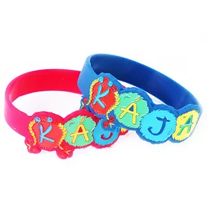 Low MOQ Promotional Advertising Gifts Custom Logo Decorative Rubber Band Silicone Bracelets Rfid Silicone Wristbands