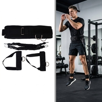 Tube d'entraînement de résistance pour la force des jambes, idéal pour le basketball, le volleyball, le football, le tennis, les squats et les exercices d'agilité.