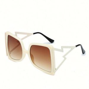 Gafas de Sol de Moda Personalizadas, Novedades, Diseño Único para Hombre y Mujer, Lentes de Espejo Rosa con Protección UV400, Gafas de Sol Extra Grandes para Fiesta - Product Image 2