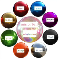 Ballon miroir gonflable en PVC irisé réutilisable en gros, grande décoration de ballon à bulles, jouet en plastique géant