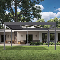 Pergola à toit rétractable électrique à lames orientables, design écologique, idéale pour balcon et repas en plein air inspirés de la nature – Meilleures ventes