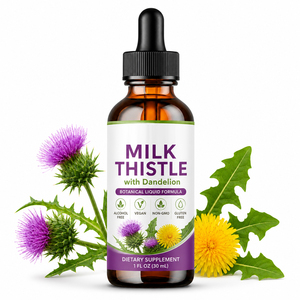 Meilleures ventes : Gouttes de Chardon-Marie liquides orales, Complément Herbal Biologique à base de Racine de Curcuma et Racine de Pissenlit pour la Protection Antioxydante et Immunitaire - Product Image 1