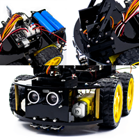 Kit de brazo robótico mecánico LAFVIN 4WD para brazo robótico programable para UNO, compatible con Arduino