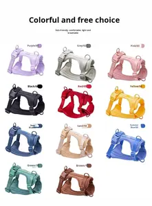 เสื้อกั๊กสุนัขแบบปรับได้ออกแบบไม่ดึงง่ายทนทานเบาระบายอากาศวัสดุสำหรับสุนัขขนาดเล็กและใหญ่ - Product Image 6