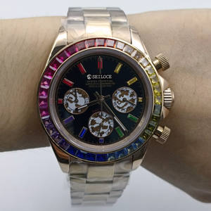 Reloj de Cuarzo para Hombre de Acero Inoxidable, Elegante y de Alta Calidad, con Movimiento VK63, Diseño Lujoso y Resistente al Agua - Product Image 2