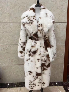 Nuova <span class=keywords><strong>pelliccia</strong></span> artificiale irregolare da donna con colletto medio e <span class=keywords><strong>lungo</strong></span> - Product Image 2