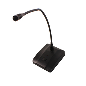 Microphone de table <span class=keywords><strong>filaire</strong></span> à condensateur col de cygne DC 3V avec sonnerie Ding Dong pour salle de réunion - Product Image 1