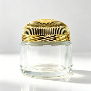 Pot à Bukhoor personnalisé <span class=keywords><strong>en</strong></span> <span class=keywords><strong>verre</strong></span> de luxe 100ml 150ml avec couvercles - Product Image 2