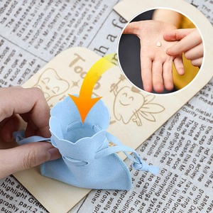 Dente fata porta appendiabiti con rustica appendiabiti da parete incoraggiante regalo per i bambini incisi in <span class=keywords><strong>legno</strong></span> borse per denti persi - Product Image 6