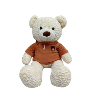 Joli jouet en peluche doux ours en peluche, poupée ours en peluche personnalisée pour la douche de bébé et l'anniversaire - Product Image 2