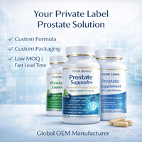 Capsules de soutien de la prostate à marque privée pour hommes, supplément à base de plantes de palmier nain et de graines de citrouille, fabrication OEM ODM