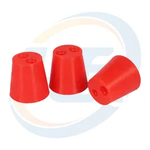 LongCheng Custom Size Silicone Rubber Pipe Stopper Black Modern Seal Vial Plug Available in 2ml 5ml 10ml Sizes