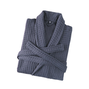 Four Plus Size Cotton <strong>Waffle</strong> Bathrobe Luxury Hotel Robe for Couples Good Water Absorption Summer Autumn Home <strong>Dressing</strong> <strong>Gown</strong> - Product Image 6
