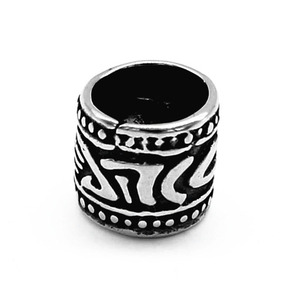 Perle d'espacement cylindrique en acier inoxydable yunnique, plaquée argent 925, pour la fabrication de bracelets, accessoires de bijouterie - Product Image 5