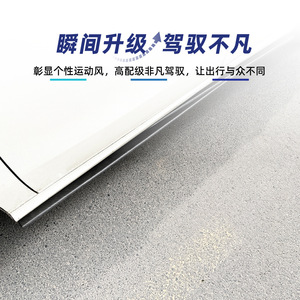 สเกิร์ตข้างรถยนต์ Mercedes-Benz A-Class W176 และ Cla-Class C117 สีดำด้านลายคาร์บอนไฟเบอร์ ปี 2013-2018 - Product Image 3