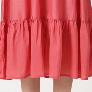 Vestido de Lino y Algodón Personalizable, Elegante, Cuello en V, Casual, Corte en A, Manga Corta, Midi, Verano, para Mujer - Product Image 5