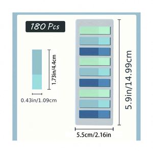 Gradient Color Self-Adhesive PET <b>Sticky</b> <b>Notes</b> Magnetic Back-to-School Essentials for School Office Memos Tags Paper Offset Paper - Product Image 2
