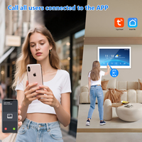 Système d'interphone vidéo multi-appartements Anjielo, 4 fils, Tuya Smart WiFi, écran tactile, caméra de sonnette résistante à l'eau