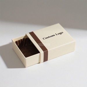Emballage biodégradable de chocolat de célébration de logo personnalisé Boîte de tiroir de nourriture faite à la main avec insertion - Product Image 2
