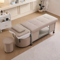 Mobilier d'hôpital évier à cheveux équipement de salon de lavage table de massage thaïlandais tête de shampooing lit SPA