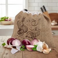 Conteneur de stockage alimentaire de qualité supérieure pour la cuisine, 27,5 x 23 cm, réutilisable, empilable, résistant à l'humidité, en tissu, pour les légumes, pour une fraîcheur prolongée