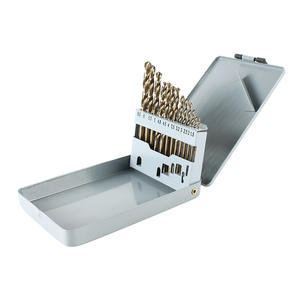 Jeu de 13 forets hélicoïdaux à lame argentée, tige droite, finition dorée, pour perçage du métal, 1,5-6,5 mm - Product Image 2