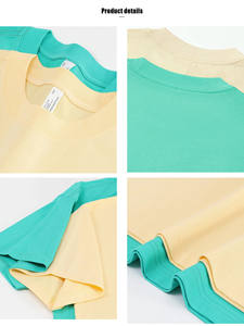 High Quality 220 Grams CVC SORONA Cotton <b>Tshirt</b> Breathable Oversized Unisex T shirt Men Custom Logo Solid T-shirt for men brand - Product Image 4