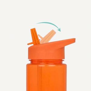 Bouteilles d'eau en plastique de 700 ml pour le sport en plein air, portables, avec couvercle et paille, vente en gros - Product Image 4