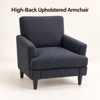 Fauteuil rembourré à dossier haut
