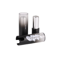 Récipient en tube de luxe personnalisé hermétique rechargeable carré noir clair maquillage écologique tube vide brillant à lèvres rouge à lèvres