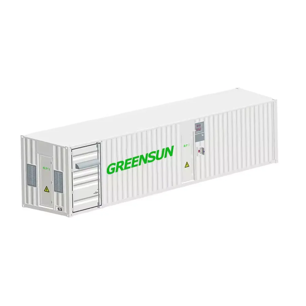 Greensun penyimpanan sistem energi paket baterai lithium ion tanaman tenaga surya 10 mw 1mwh