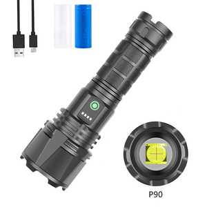 LED biến tập trung USB sạc Hợp kim nhôm Đèn pin không thấm nước chiến thuật khẩn cấp công cụ chiếu sáng Kính thiên văn cầm tay - Product Image 1