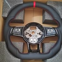 Volant en cuir de qualité supérieure pour VW Golf 5 Golf6 Golf7 7.5 MK6/MK7/MK8 Jetta Passat B8 Polo Tiguan GTI GTE R