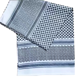 ผ้าคลุมศีรษะแบบอาหรับสำเร็จรูป ผ้าโพลีเอสเตอร์เนื้อนุ่ม สไตล์ซาอุดิอาระเบีย ฮิญาบผู้ชาย ระบายอากาศได้ดี ขายส่ง สีพื้น พิมพ์ลายดิจิตอล ลันนา 4 - Product Image 1