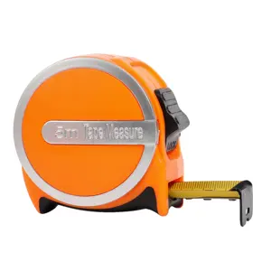 16 25 Foot Tape Measure Fácil de ler ambos os lados Régua dupla Gancho magnético Choque Absorvente Solid Rubber Case Fita de medição Ruban