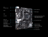 A520M-K ASUS Prime Motherboard AMD AM4 terbaru soket micro-atx DDR4 Ryzen 5000/3000 siap Realtek 1 1Gb