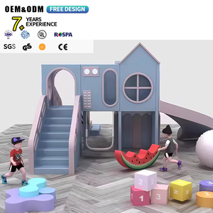 Equipo de juegos interior para niños, duradero, de primera calidad, suave, con tobogán y temática de castillo, para soluciones de FEC. - Product Image 1