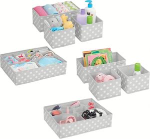 Collapsible Rectangle Storage <b>Box</b> Eco-Friendly Closet Dresser Drawer Organizer 3 Divider with Drawers for Underwear Socks - Product Image 1