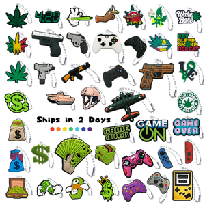 Hot Bán Tùy Chỉnh Sáng Tạo Mỹ Súng Keychain Trang Trí Keychain Cần Sa Chúng Tôi Đô La Trò Chơi Pad Cup Phụ Kiện Keychain Cậu Bé Số Lượng Lớn - Product Image 1