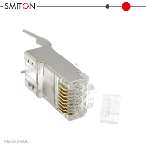 Conectores Cat7 SFTP Blindados Externos de Paso, Cable de Conexión <span class=keywords><strong>Cat</strong></span> 7 <span class=keywords><strong>6A</strong></span> RJ45 STP Ethernet Impermeable, Conector Cat7 RJ45 - Product Image 4