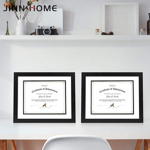 إطار دبلوم من الزجاج الحقيقي إطار صور من الخشب الأسود لإطار وثائق وشهادات الزفاف إطار معدني - Product Image 6