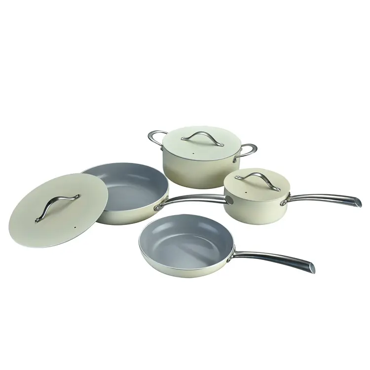 New style Manufacturer of custom caraway cookware aluminium pots sets cooking cookware for gift