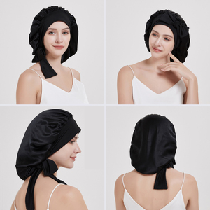 <span class=keywords><strong>Pure</strong></span> <span class=keywords><strong>Soie</strong></span> Femmes <span class=keywords><strong>Nuit</strong></span> Sommeil 16mm <span class=keywords><strong>Soie</strong></span> Cheveux Cap Longue Queue Casual Voyage <span class=keywords><strong>En</strong></span> Plein Air <span class=keywords><strong>Bonnet</strong></span> avec Élastique Rayé Cravate Bande Ruban Chapeau - Product Image 6